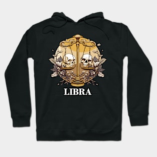 Libra Birthday September Zodiac Astrology Skulls Hoodie